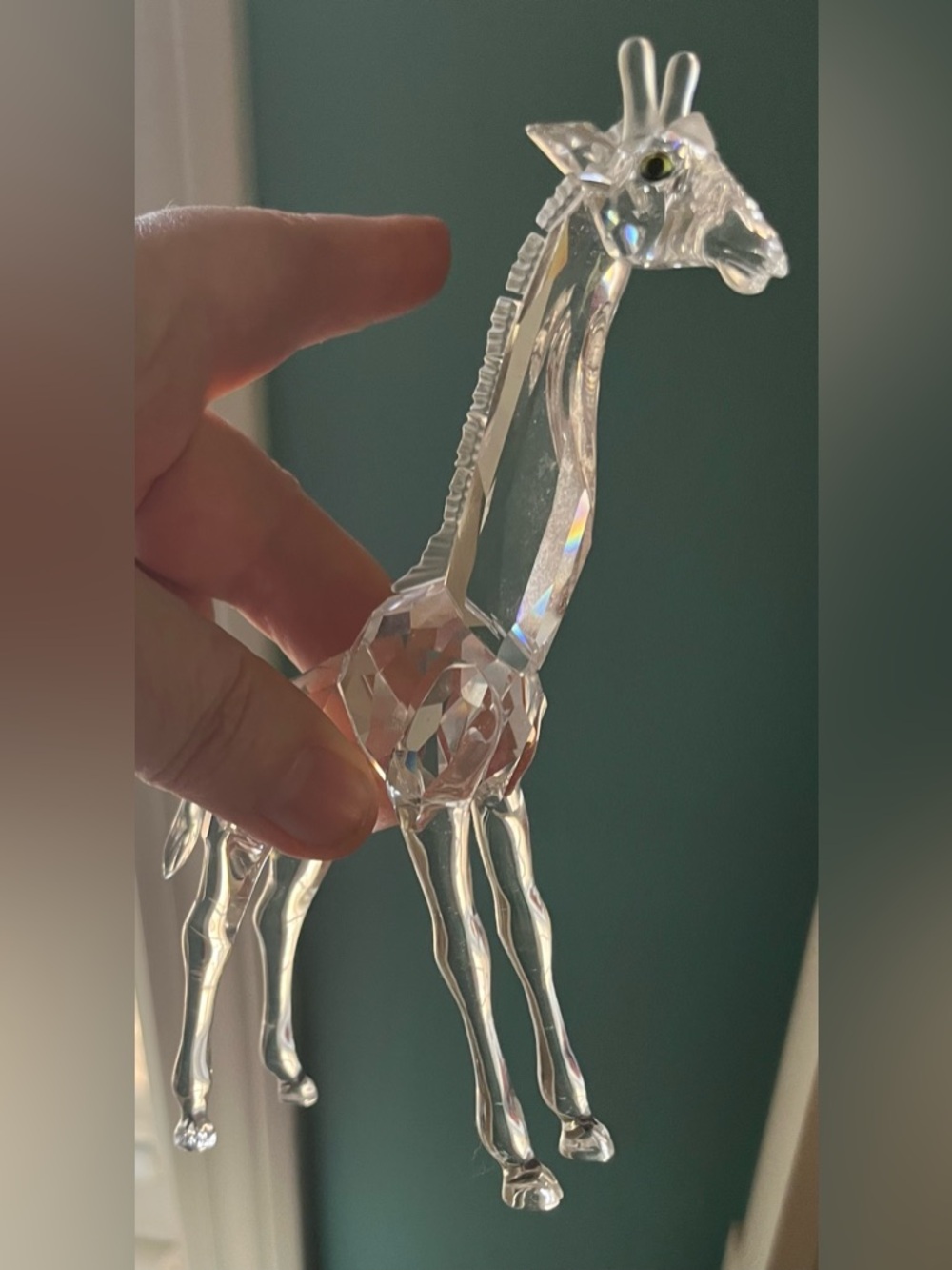 Swarovski Crystal Baby Giraffe Figurine (Retired in 2005) Without Box